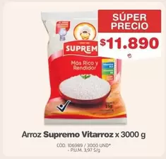 Supremo - Arroz Vitarroz x 3000 g