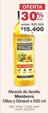Mezcla de Aceite Oliva y Girasol x 500 ml