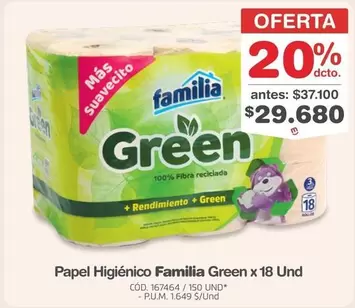 Familia - Papel Higiénico Green