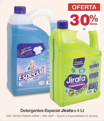 especial - Detergentes Especial Jirafa x 4 Lt