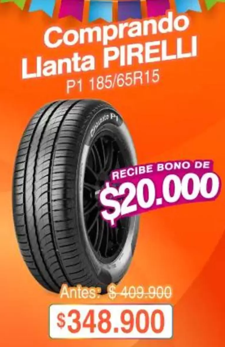 Pirelli - Llanta PIRELLI P1 185/65R15