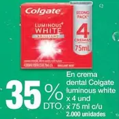 Colgate - En Crema Dental Luminous White 