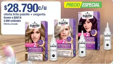 Palette - Tinte + Oxigenta Gramo