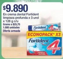 Fortident - En Crema Dental Limpieza Profunda