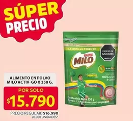 Milo - ALIMENTO EN POLVO ACTIV-GO
