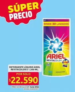 Ariel - DETERGENTE LÍQUIDO REVITACOLOR