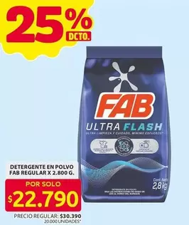 Fab - DETERGENTE EN POLVO