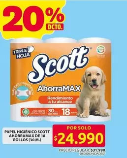 Scott - PAPEL HIGIÉNICO SCOTT AHORRAMAX
