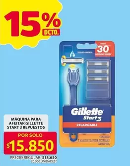 Gillette - MQUINA PARA AFEITAR START 3