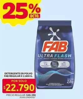 Fab - DETERGENTE EN POLVO