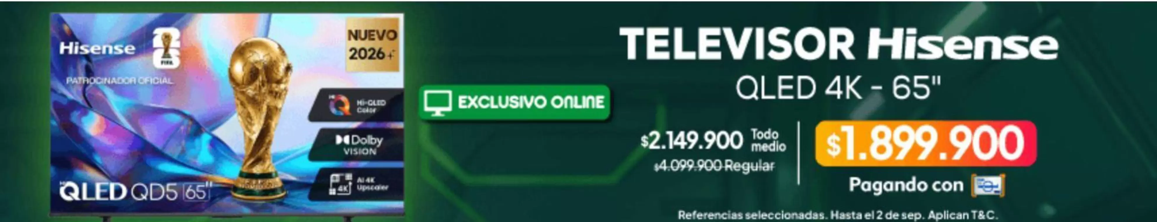Hisense - TELEVISOR OLED 4K - 65"