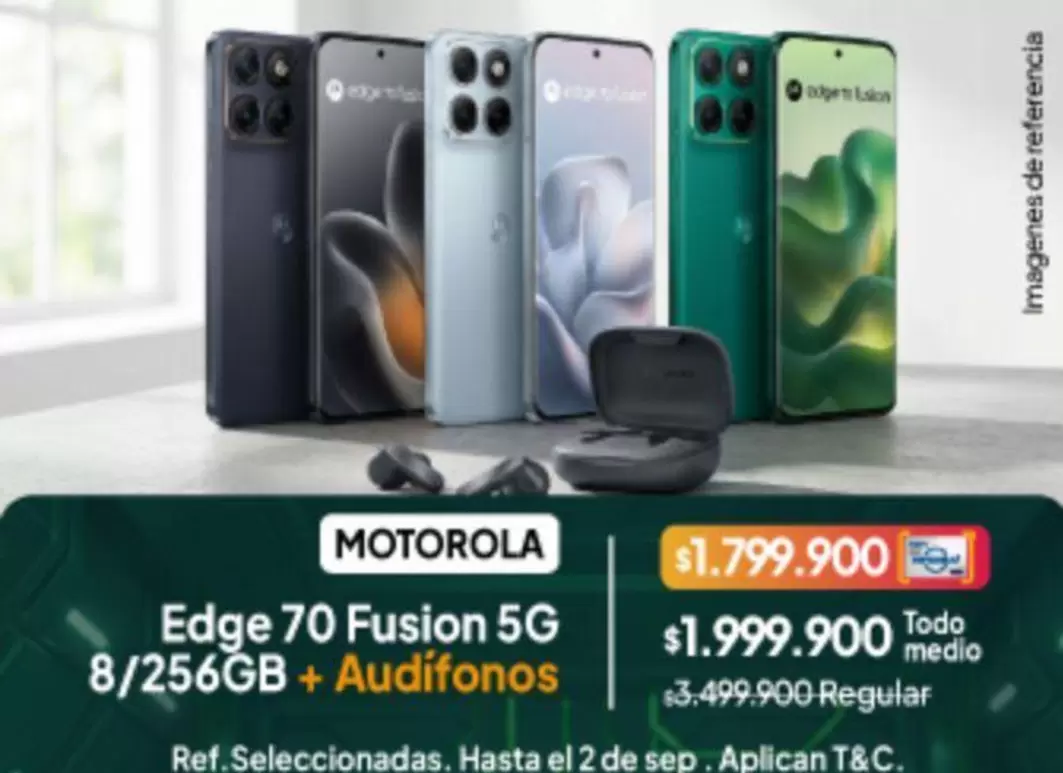 Motorola - Edge 70 Fusion 5G 8/256GB + Audífonos