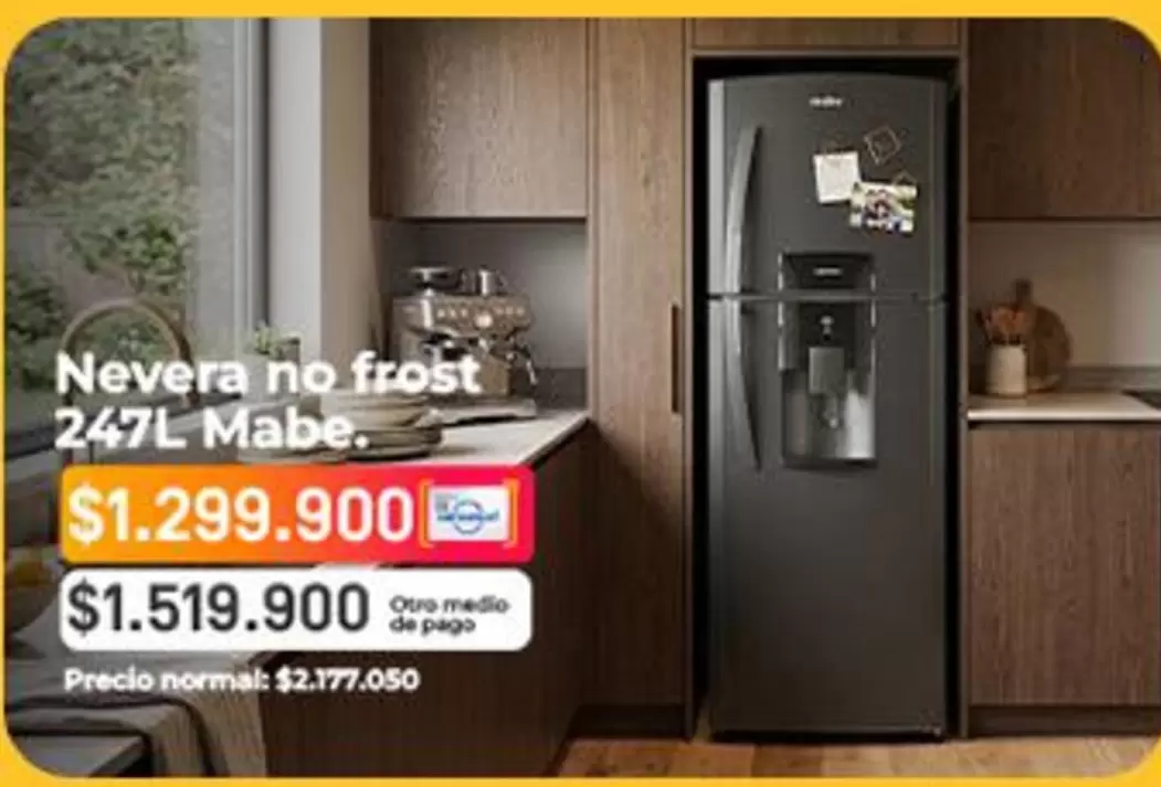 Mabe - Nevera no frost 247L