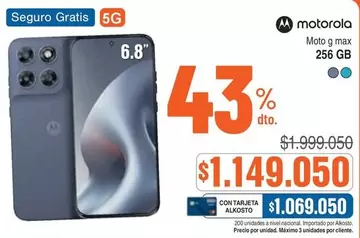 Motorola - Moto g max 256 GB