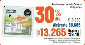 Colanta - Jamón seleccionado