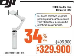 compacto - Estabilizador para Celulares OM7