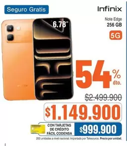 Infinix - Note Edge 256 GB 5G