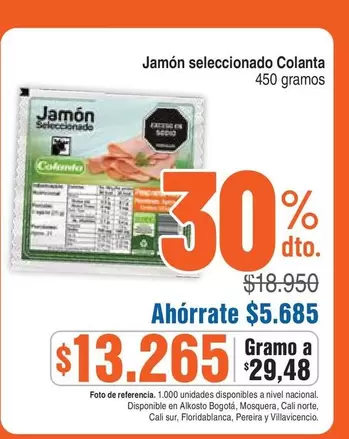 Colanta - Jamón seleccionado