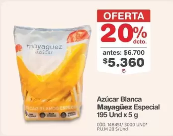 Mayaguez - Azúcar Blanca Especial 195 Und x 5 g