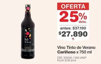 Cariñoso - Vino Tinto de Verano x 750 ml