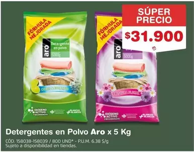 Aro - Detergentes en Polvo x 5 Kg