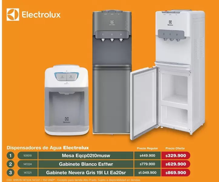 Electrolux - Dispensadores de Agua