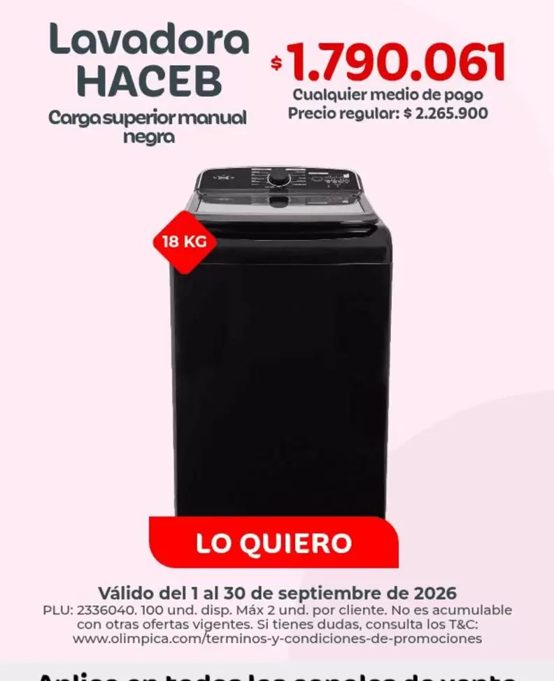 Haceb - Lavadora