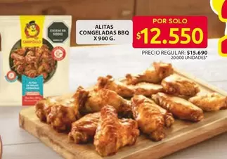 Alitas Congeladas BBQ