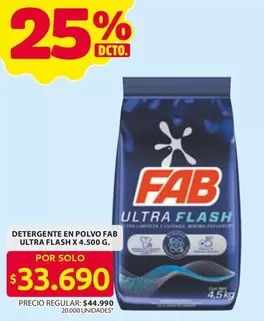 Fab - DETERGENTE EN POLVO ULTRA FLASH