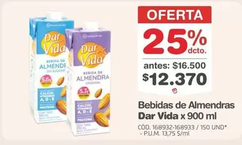 vida - Bebidas de Almendras x 900 ml