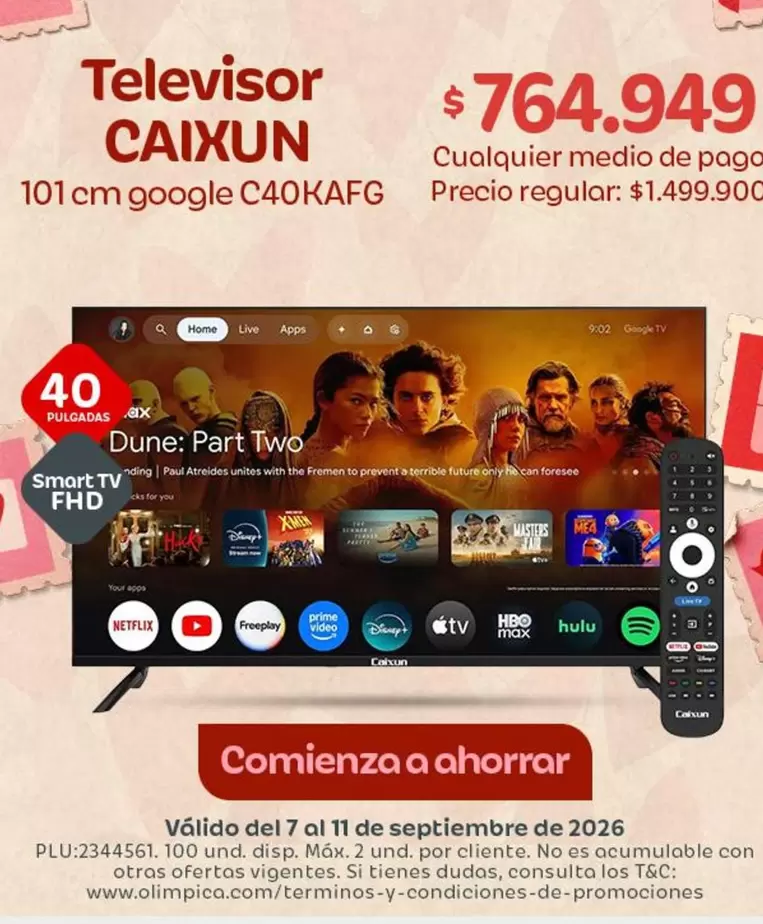 Pago - Televisor 101 cm google C40KAFG