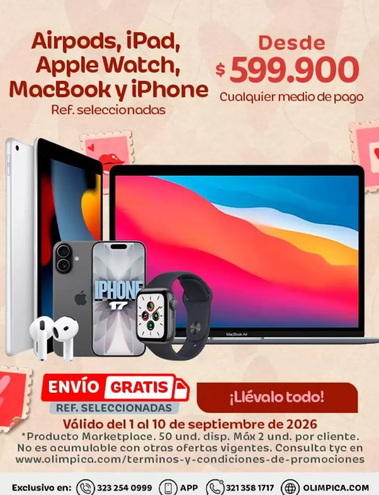 Apple - Airpods, iPad, Watch, MacBook and iPhone