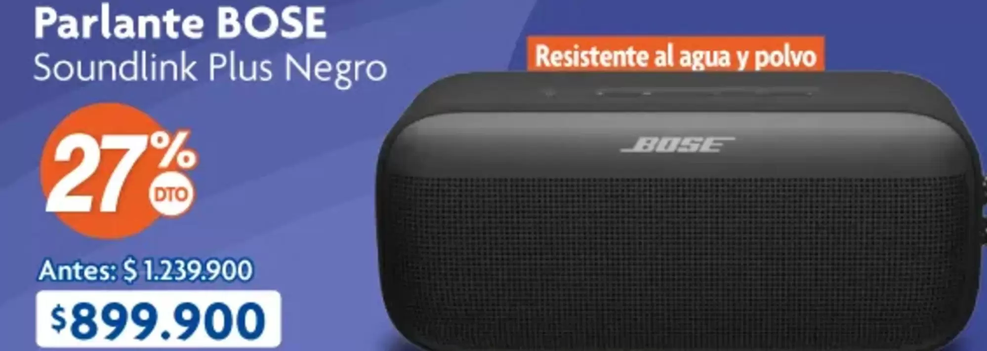Bose - Parlante Soundlink Plus Negro