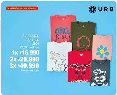 Urb - Camisetas Infantiles