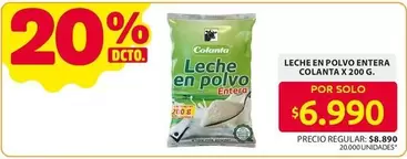 Colanta - Leche en polvo entera