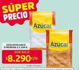 Azúcar Blanca o Morena