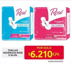 Rosé - TOALLAS HIGIÉNICAS
