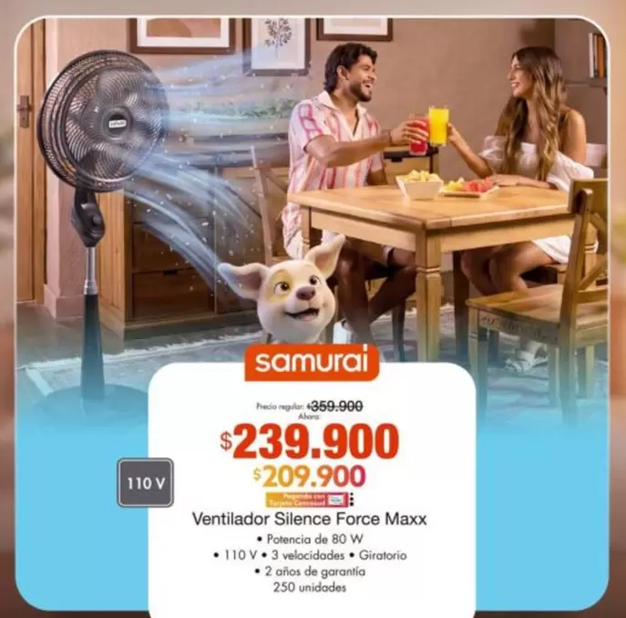 Samurai - Ventilador Silence Force Maxx