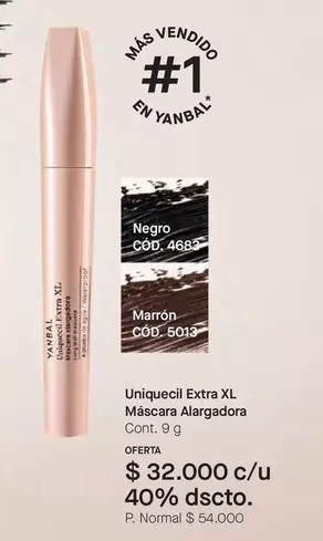 Yanbal - Uniquecil Extra XL Máscara Alargadora