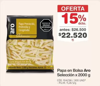 Aro - Papa en Bolsa Selecci
uevo00f3n x 2000 g