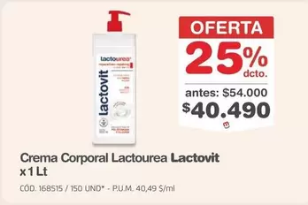 Lactovit - Crema Corporal Lactourea