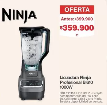 Ninja - Licuadora Profesional Bl610 1000W