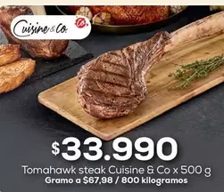 Cuisine & Co - Tomahawk Steak