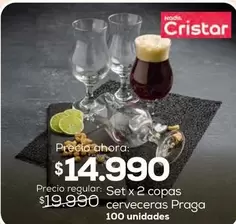 Nadir Cristar - Set 2 Copas Cerveceras Praga