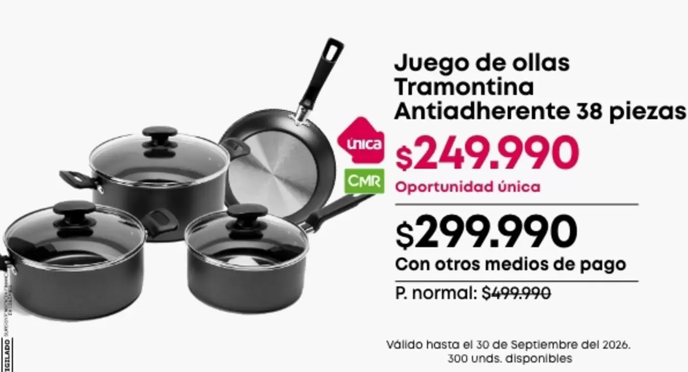Tramontina - Juego de ollas Antiadherente 38 piezas