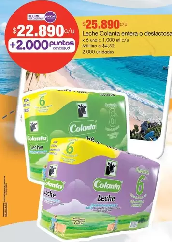 Colanta - Leche entera o deslactosada