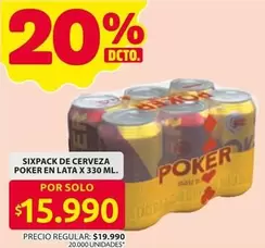 SIXPACK DE CERVEZA EN LATA