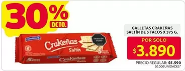 Crakeñas - GALLETAS CRAKEÑAS SALTÍN DE S TACOS