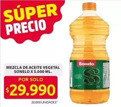 Sonelo - MEZCLA DE ACEITE VEGETAL
