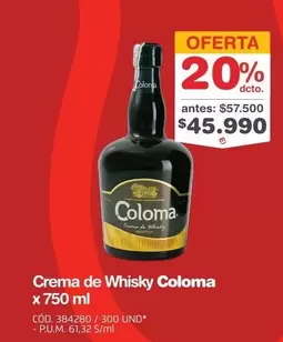 coloma - Crema de Whisky